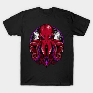 Octopus Kraken Sea Monster Purple T-Shirt